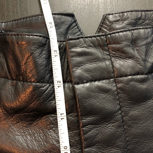 Equipment Isidore Leather Navy Paperbag Pants 6 - Picture 10 of 13